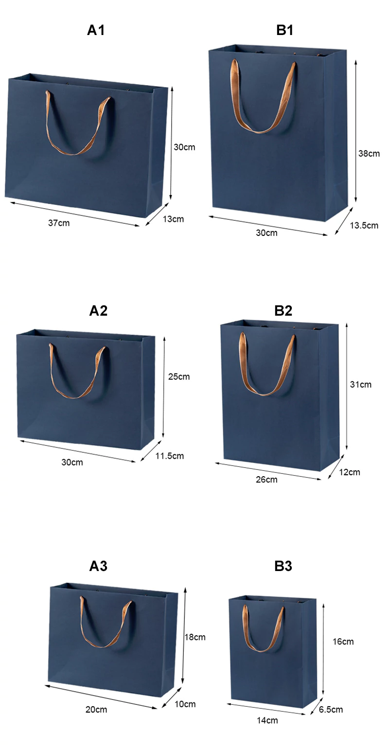 handheld paper bag size