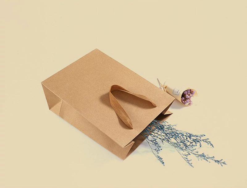 Kraft handheld paper bag