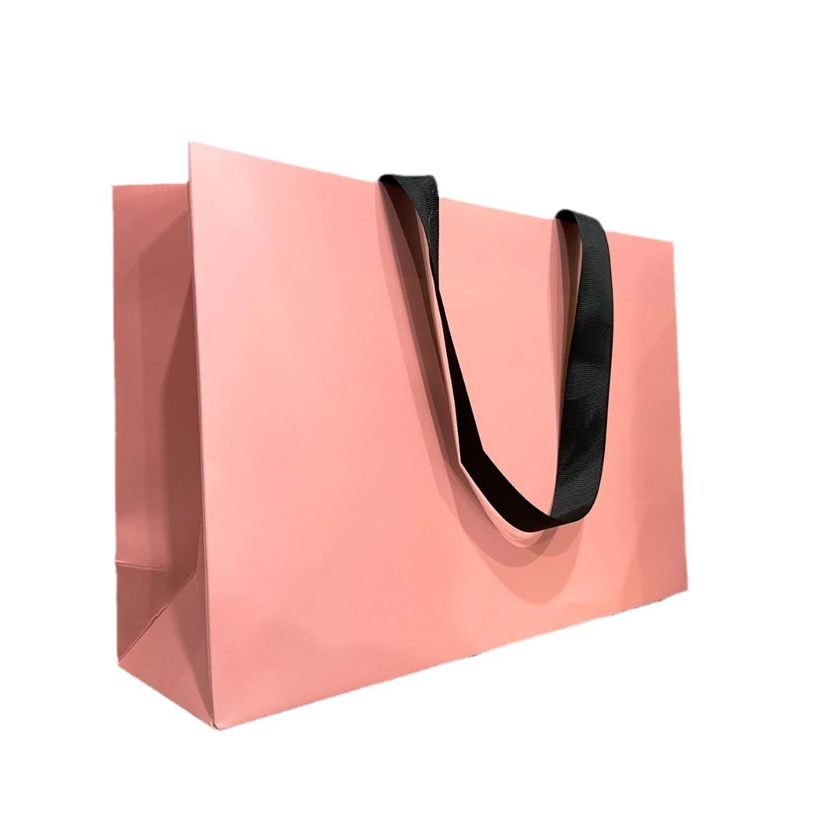 shopping handheld paper bag pink