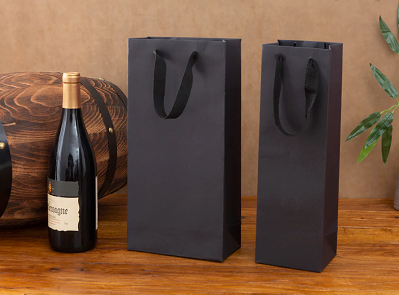 handheld paper bag front