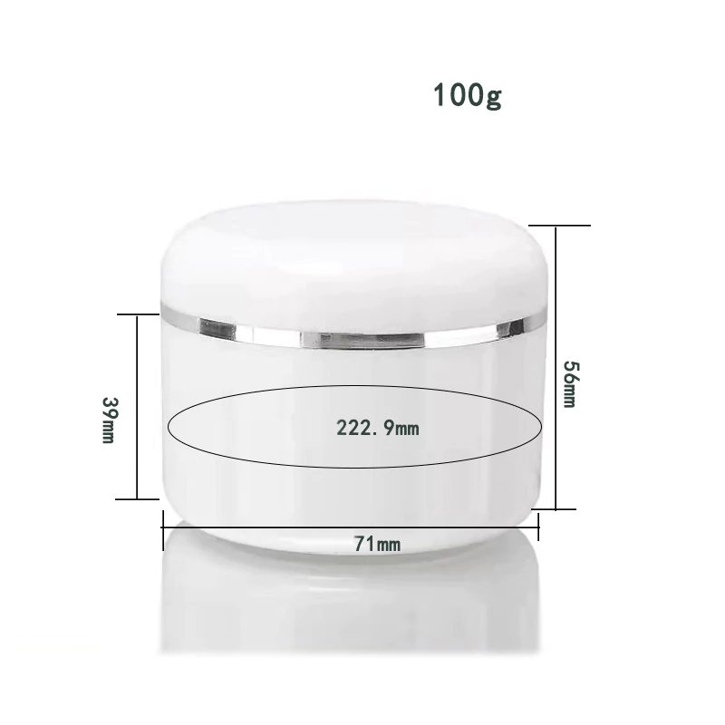 100g plastic jar size