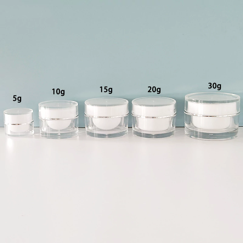 50g face cream jar cosmetic packaging container acrylic plastic jars